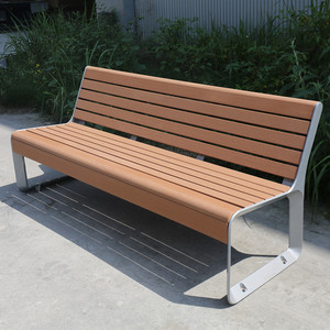 Panchina Urbana <span class=keywords><strong>in</strong></span> Plastica Riciclata e <span class=keywords><strong>Legno</strong></span> <span class=keywords><strong>con</strong></span> Struttura <span class=keywords><strong>in</strong></span> Metallo e Doghe <span class=keywords><strong>in</strong></span> <span class=keywords><strong>Legno</strong></span> per Arredo Urbano e Parchi - Product Image 4