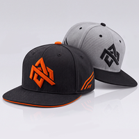 Casquette personnalisée pour entreprise, broderie 6 panneaux, visière plate, snapback, logo 3D, style hip-hop structuré, unisexe, vente en gros, OEM