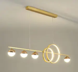 Cercle Combinaison Pendentif Lampe Combo Moderne Creative Lustre pour Salon Cuisine Restaurant Éclairage Intérieur En Gros