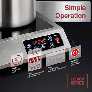 Cocina de <span class=keywords><strong>inducción</strong></span> <span class=keywords><strong>portátil</strong></span>, rango comercial certificado, quemador de encimera potente, <span class=keywords><strong>placa</strong></span> caliente <span class=keywords><strong>profesional</strong></span> de Chef <span class=keywords><strong>profesional</strong></span> - Product Image 3