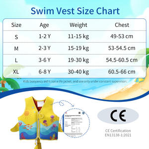 Chaleco Salvavidas de Neopreno para Niños, Diseño Nuevo, Chaleco de Natación para Niños Pequeños, Traje de Baño Flotante, Material de Espuma EPE Ligero, Chaleco Salvavidas para Niños - Product Image 4