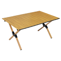 Table pliante rectangulaire d'extérieur en acier au carbone pour barbecue, camping, pique-nique, marché nocturne, utilisation portable