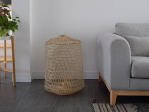 Woven Bamboo <b>Rattan</b> Floor Lamp Standing Light <b>Lantern</b> Basket Natural Rustic Design Boho Home Decor Vietnam Manufacturer Supplier - Product Image 6