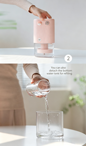 Nouvel humidificateur ultrasonique à grand volume de brume, diffuseur d'arômes silencieux de bureau avec lumière LED, diffuseur d'huiles essentielles pour la maison et le bureau - Product Image 3