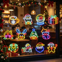 Letrero LED de Acrílico con Alimentación USB para Navidad, Decoración Luminosa para Mesa y Pared