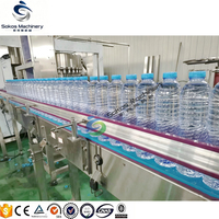 Machine complète de remplissage d'eau Sokos, ligne de remplissage d'eau en petites bouteilles 4000 BPH, machine de remplissage d'eau potable pour usine