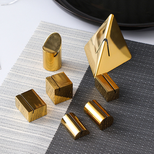 Supports de cartes de <span class=keywords><strong>menu</strong></span>, photos et marque-places en acier inoxydable moderne, finition poli miroir, style minimaliste, pour <span class=keywords><strong>mariage</strong></span>, buffet et <span class=keywords><strong>traiteur</strong></span>, vente en gros - Product Image 3