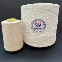 Benang Putih Mentah Tahan Panas Berkualitas Tinggi TFO 21s/2 21s/3 100% Poliester untuk Bahan Baku Pabrik Benang Jahit Poliester
