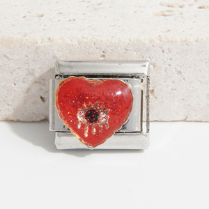 Stainless Steel Modular Bracelet Heart Shape Unisex DIY Jewelry Gift - Product Image 2