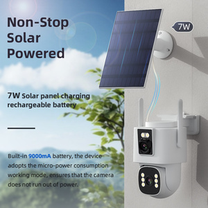 Cámara PTZ Solar 4G AOV de Doble Lente para Exteriores, 8W, IP65, CCTV, Tarjeta SIM, Seguimiento de Movimiento, Detección Humana, Interior, TS14, Micro SD, para Auto - Product Image 5
