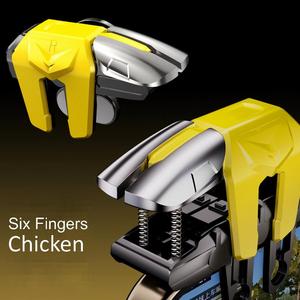 High Quality G21 Mechanical 6 Finger <strong>Control</strong> Mobile <strong>Game</strong> Fire Button <strong>Controller</strong> Joystick Triggers For <strong>PUBG</strong> - Product Image 2