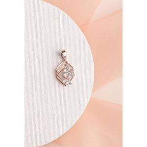 Vente chaude Fine Luxueux VVS Diamant Plaqué Rhodium Or Rose Solitaire Fiançailles De Mariage Pendentif À La Mode Des Femmes À La Mode - Product Image 1