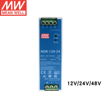 Alimentation électrique à découpage Mean Well NDR-75-24 75W 24V 3.2A pour montage sur rail DIN, pour l'automatisation industrielle, le contrôle PLC, les équipements de machines