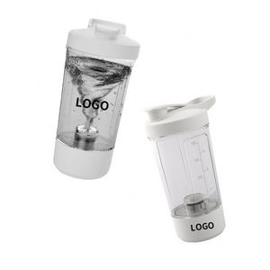 Botella de Proteína Automática con Logotipo Personalizado, Batidora Eléctrica de Plástico Blanca para Gimnasio y Viajes - Product Image 3
