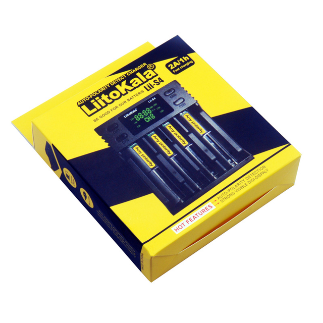 LiitoKala Lii-S4 Double Slot 18650 Battery Charger 1.2V 3.7V 3.2V 26650 21700 NiMH
