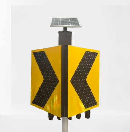 60 * 70cm LED Traffic Sign Aluminum Reflective Arrow Sign Solar Traffic Arrow Sign