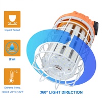 Lampu Kerja LED Portabel 80W & 100W dengan Chip COB, Lampu Kerja Sementara untuk Lokasi Konstruksi & Garasi