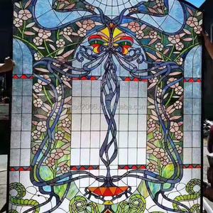 Verre Tiffany personnalisé de style européen, grande taille, en verre trempé, pour murs et fenêtres - Product Image 5