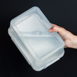 Microwavable nhựa thực phẩm <span class=keywords><strong>container</strong></span> với bìa không khí chặt chẽ tủ lạnh <span class=keywords><strong>Crisper</strong></span> cho mèo thực phẩm lưu trữ & sử dụng nhà - Product Image 4