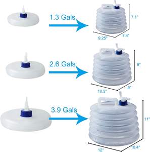 Sac de transport pliable en LDPE pour stockage d'<span class=keywords><strong>eau</strong></span> d'urgence avec <span class=keywords><strong>robinet</strong></span> Conteneur de cruche d'<span class=keywords><strong>eau</strong></span> pliable de 5 gallons avec <span class=keywords><strong>robinet</strong></span> - Product Image 3