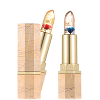 Vente chaude brillant couleur changeante température contrôlée rouge à lèvres imperméable hydratant 2 couleurs rouge à lèvres