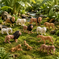 Figurines d'animaux réalistes en plastique, jouets éducatifs de modélisation de la faune pour enfants, collection