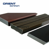 Profils d'extrusion en aluminium de la série 6000 de haute qualité, personnalisés pour fenêtres et portes coulissantes, revêtement en poudre sur profil en aluminium