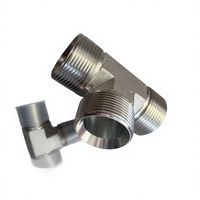 Raccord de tuyauterie hydraulique droit en acier au carbone forgé et acier inoxydable à haute étanchéité
