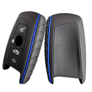 Nouveau nid d'abeille télécommande clé étui Fob coque couverture porte-anneau protecteur pour <span class=keywords><strong>BMW</strong></span> IX I7 X7 X5 Silicone porte-clés couverture - Product Image 4
