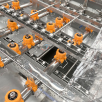 Machine de lavage automatique de caisses de transport de champignons, nettoyeur industriel de boîtes logistiques en plastique pour ferme de champignons