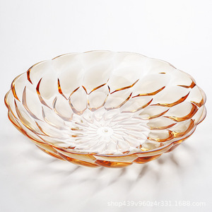 Assiette à fruits en cristal ronde, petite et grande taille, pour les fêtes, la maison, les collations - Product Image 5