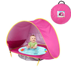Carpa de <span class=keywords><strong>Playa</strong></span> Portátil para Niños, Impermeable, con Protección UV, Carpa Infantil, Carpa de Juego Plegable para Bebés con Piscina - Product Image 4