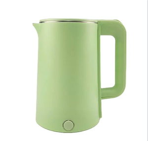 <span class=keywords><strong>Bouilloire</strong></span> à double paroi verte de 2,0 L, intérieur en acier inoxydable, indicateur LED, arrêt automatique et protection contre l'ébullition à sec, 360° °   Base, usine OEM - Product Image 1