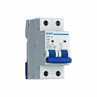 Dua fase kualitas terbaik CHINT NB1-63 2 P AC MCB miniatur Circuit Breaker 2 tiang G1 disjones cteur DIN Rail Tipe C CB MCB