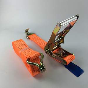 Sangle d'arrimage à cliquet robuste de 50 mm, 5000 kg, sangle de cargaison robuste pour camions, fourgonnettes, remorques - Product Image 2