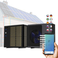 Power World pompe à chaleur air-eau en ligne acheter EVI full dc inverter hybride ac/dc pompe à chaleur solaire avec filtre