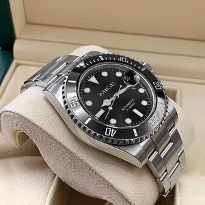 Reloj Mecánico de Lujo para Hombre MIGE, de Acero Inoxidable 316L, Clásico, de Negocios, Automático, 42MM, Esfera Verde, Cristal de Zafiro, 5ATM, para Buceo - Product Image 2