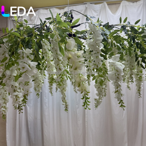 ดอกไม้ประดิษฐ์แบบแขวนผนัง LEDA รูปทรงดอกวิสทีเรีย สำหรับตกแต่งเพดาน งานแต่งงาน และบ้าน - Product Image 2