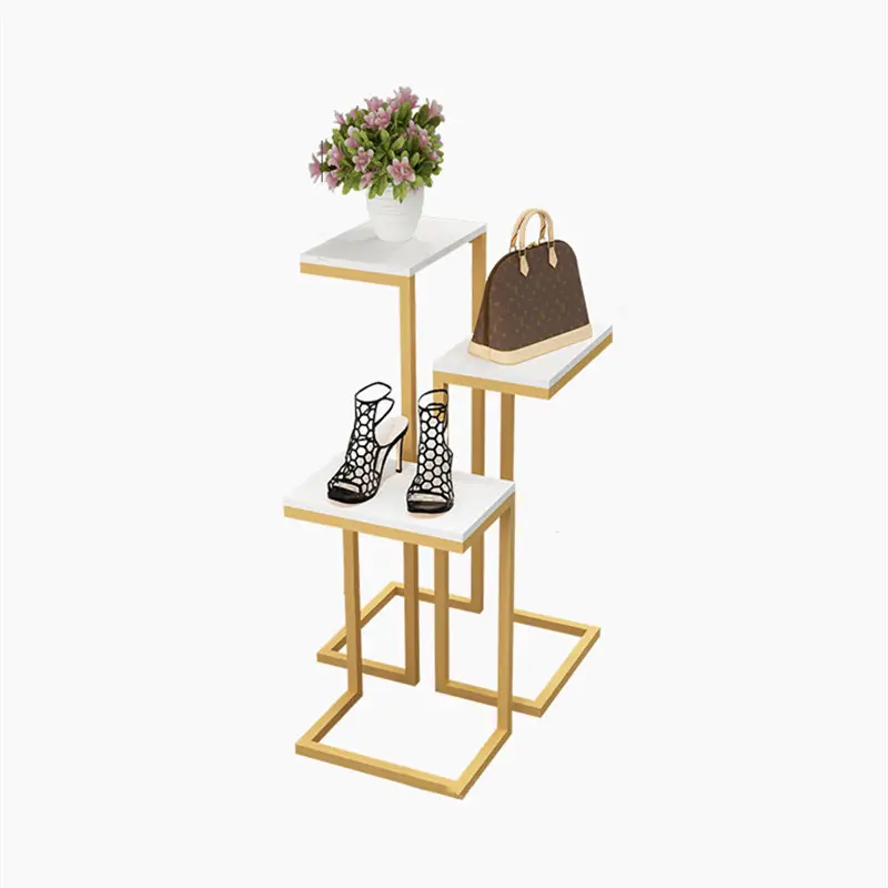 Customized Commercial Display Nesting Tables Retail Shop Window Display Handbag Shoe Table Stands Clothes Store Display Racks