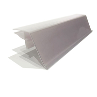 Huasso - Portaprecios Transparente de PVC/PET/PC, Tira de Plástico Transparente para Exhibición de Datos, Ecológico, de Grado Alimenticio, 1000 mm, para Supermercado