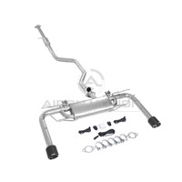 Échappement Catback à Valve en Acier Inoxydable 304 de 1,6 mm d'épaisseur, Soudé à l'Échelle de Poisson, Fixation Directe par Boulons, Compatible Mazda 3 BM 14-18 et CX-5