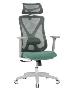 Cadeira ergonômica ajustável luxuosa para escritório executivo VANBOW Cadeira giratória para computador de trabalho em malha