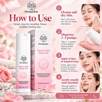 Crème Gel Réparatrice Apaisante Anti-Rougeurs pour Peaux Sensibles et Abîmées par les Stéroïdes, à base de PDRN Fermenté, d'ADN de Saumon, d'Oligopeptide-1 et d'Oligopeptide-3