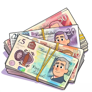 Billets de banque factices de haute qualité, répliques fidèles de la livre sterling britannique (GBP), pour films, séries télévisées, vidéos de farces et contenu pour les réseaux sociaux - Product Image 5