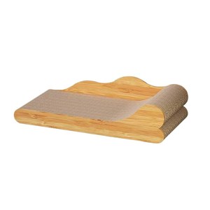 Rascador de gato de madera reciclable personalizado de Vietnam, cama de bambú, papel corrugado, rascador de gato, sofá de salón - Product Image 6