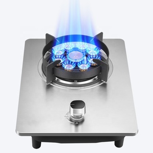 Cuisinière à <span class=keywords><strong>Gaz</strong></span> Encastrable 1 Brûleur, Panneau en Acier Inoxydable, Allumage Électronique, Protection Flamme, Plaques de Cuisson Professionnelles - Product Image 3