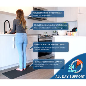 Tapete Antifatiga Personalizable de PU Conlloan, Tamaños 20x32 20x60, Diseño de Masaje 3D, Alivio para Áreas de Trabajo en Pies en la Cocina - Product Image 2