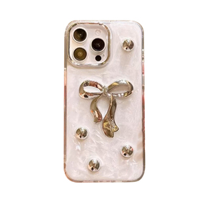 Custodia per telefono con fiocco in stile coreano per <span class=keywords><strong>iphone</strong></span> 16 Pro Max donna cuore fiore strass <span class=keywords><strong>Cover</strong></span> alla moda per 17 Pro Max 15 Plus 14 <span class=keywords><strong>13</strong></span> - Product Image 6