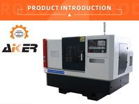 Tour CNC en métal à lit incliné de haute précision TCK6340