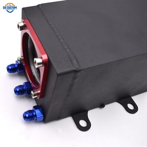 AN6 AN8 AN10 Réservoir d'huile carré en aluminium 60MM pour <span class=keywords><strong>pompe</strong></span> à carburant Racing Fuel Surge Tank - Product Image 6